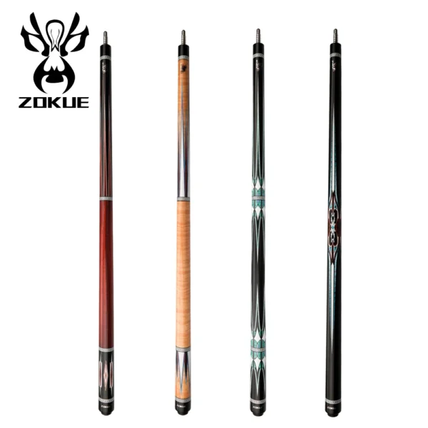 ZOKUE Carom Cue Stick Professional Carom French Billiard Cue Three Bands Korean 3 Cushion Cue Taper 12mm Tip 142cm Libre Cue