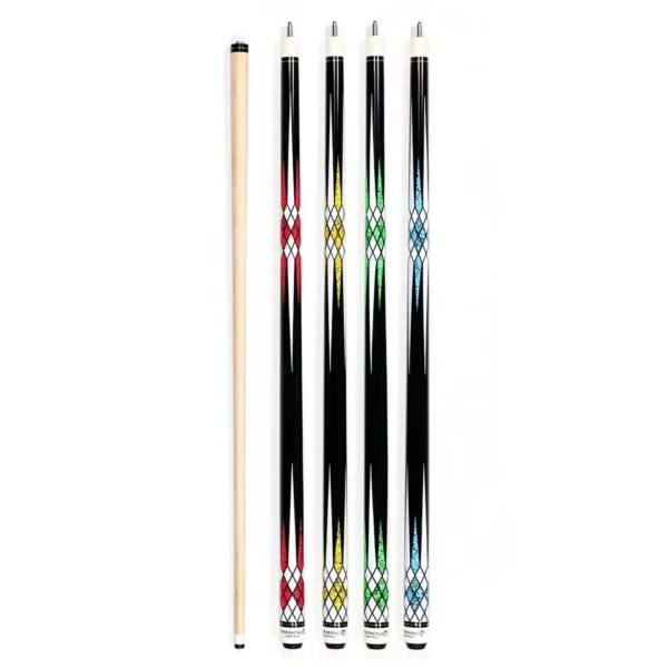 1 PC 2024 New Fashion 1/2 Maple Wood 57In Nine-ball Pool Billiard Cue Stick Billiard Cue 1/2 Split Billiard Pool Cue