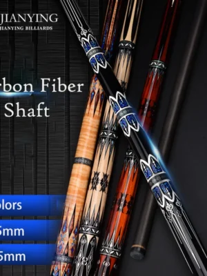 YFEN Carbon Fiber Pool Cue Stick 11.5mm/12.5mm Professional Billiard Cue with Case + Extension