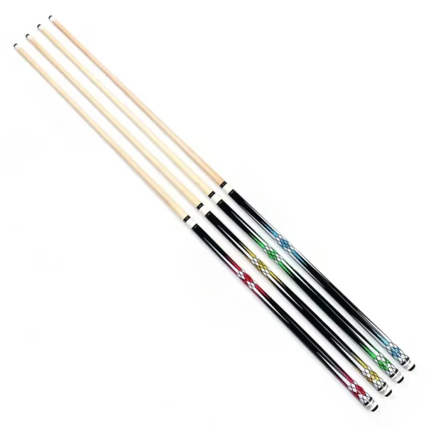 1 PC 2024 New Fashion 1/2 Maple Wood 57In Nine-ball Pool Billiard Cue Stick Billiard Cue 1/2 Split Billiard Pool Cue