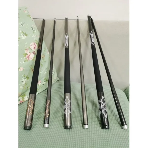 2024 New 9.5mm 11.5mm 13mm 1PC 1/2 Split Cue Carbon Fiber Pool Cue Stick Carbon Material Technology Billiards Accessories